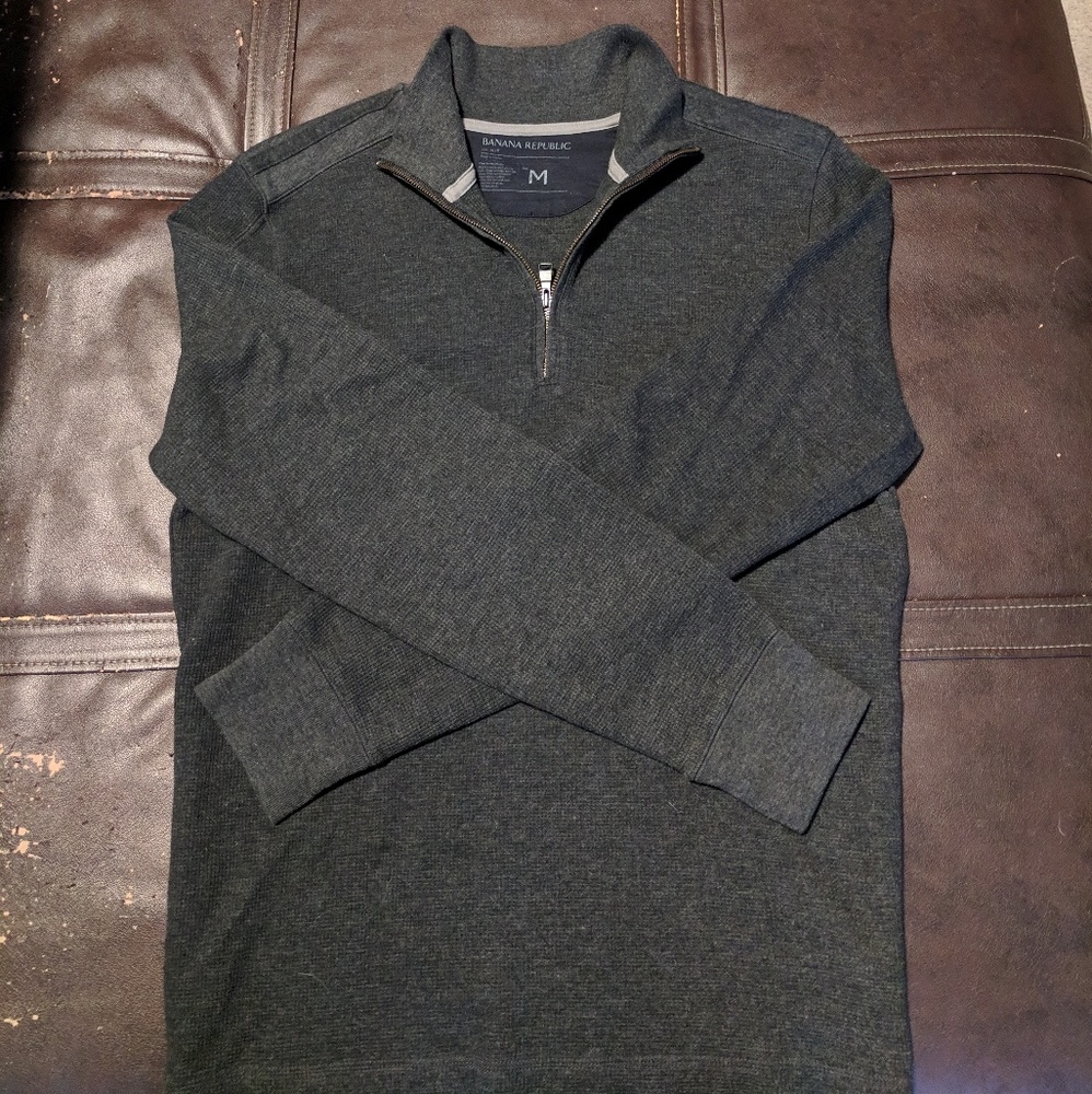 Banana Republic quarter-zip sweater